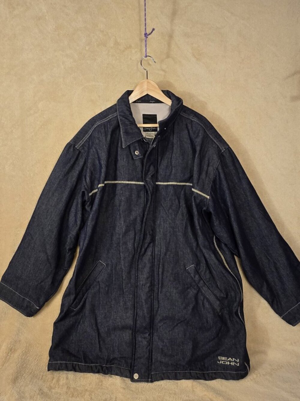 Vintage Sean John Denim Men's Jeans Jacket Size XXXL Blue